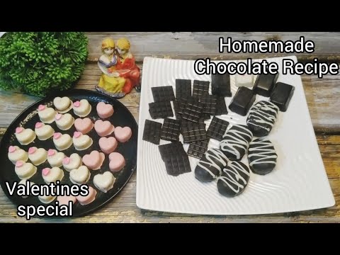 Valentine's Special Chocolate | Homemade Chocolate Recipe | Bounty Bar Chocolate| Rupali Food Corner