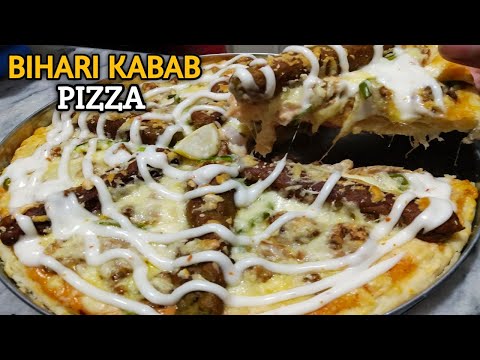 Bihari Kabab Pizza|Pizza Recipe|Kabab Pizza Recipe|Bihari Pizza Recipe