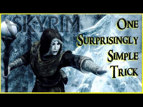 Skyrim Mage Build: SUPER EASY Destruction Magic Trick for Pure Mage Builds