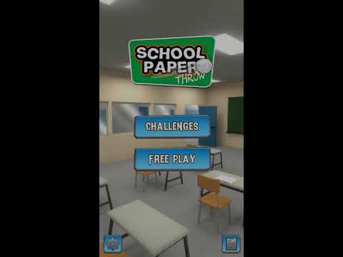 School Paper Throw Video