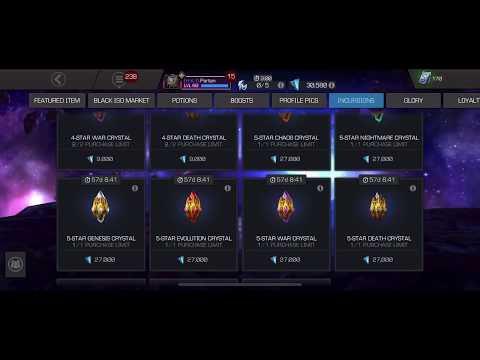 5 Star Evolution Crystal - Dungeon Crystal Opening - MCOC Marvel Contest of Champions