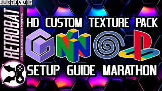 RetroBat ☆ HD Texture Pack Marathon with Time Stamps #retrobat #hdtexture #emulator