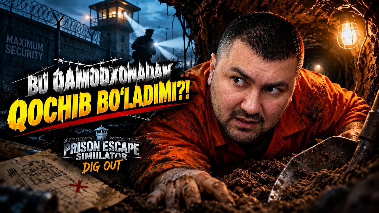 🔒 BU QAMOQXONADAN QOCHIB BO‘LADIMI? ➜ Prison Escape Simulator: Dig Out (LIVE)