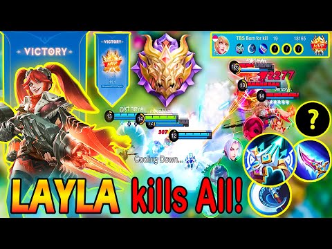 19 kills Layla New Build 2022 - Unstoppable Critical Damage Build ~ Layla Top 1 Global MLBB