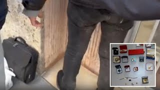 Milano, il momento in cui la polizia arresta il truffatore che ha portato via a un'anziana i rico...