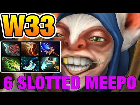 W33 [Meepo] 6 Slotted at 37 Minutes Dota2 7.04