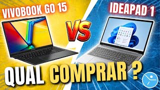 Notebook BOM e BARATO 2026 (Asus Vivobook Go 15 vs Lenovo Ideapad 1)