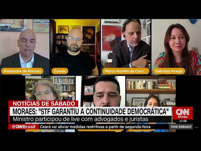 STF combateu inércia do governo e ataques à democracia, diz Moraes