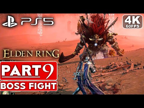ELDEN RING Gameplay Walkthrough Part 9 BOSS FIGHT FULL GAME [4K 60FPS PS5] - No Commentary