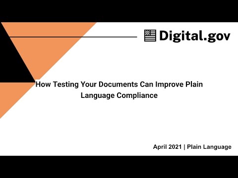 How Testing Your Documents Can Improve Plain Language Compliance