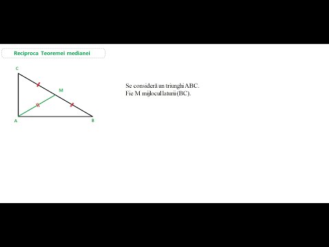 Reciproca Teoremei medianei
