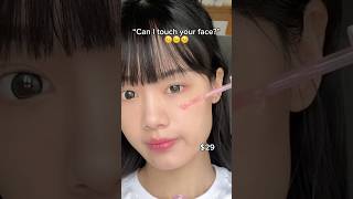 Can I touch your face? 🤨 #koreanskincare