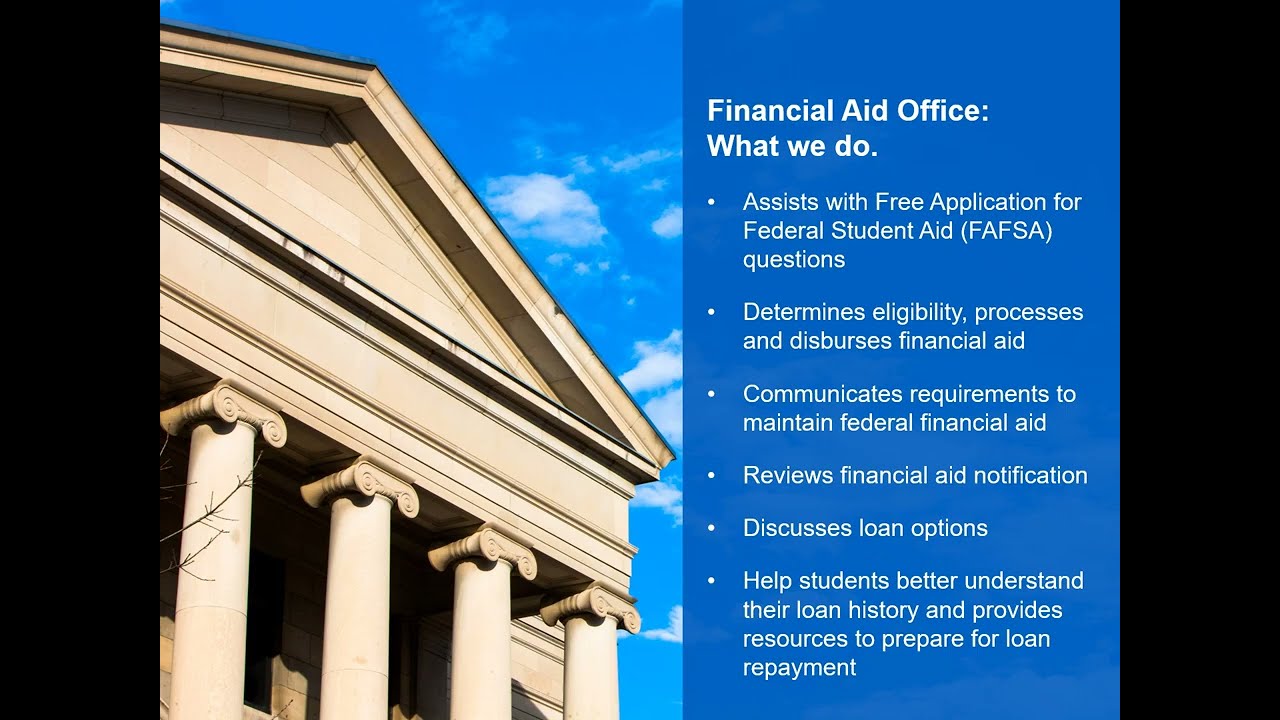 A Financial Aid Overview presentation.