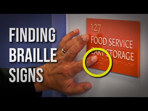 How Do Blind People Find Braille Signs?