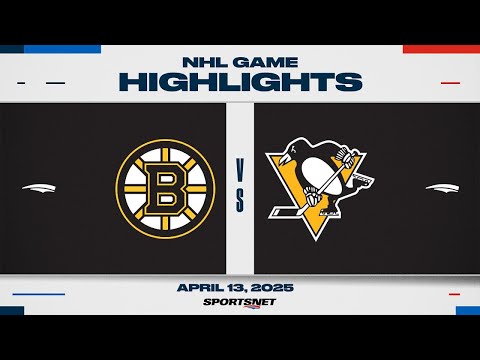 NHL Highlights | Bruins vs. Penguins - April 13, 2025