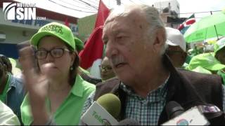 Colectivo Verde marcha en San Francisco de Macoris contra la corrupción