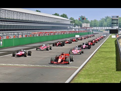 Ferrari F1 2018 vs All Ferrari F1 Cars - Monza