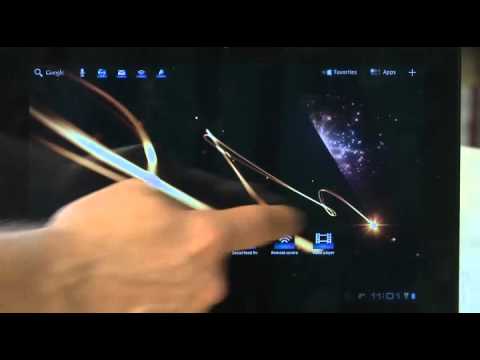 Starting up your Sony Tablet S