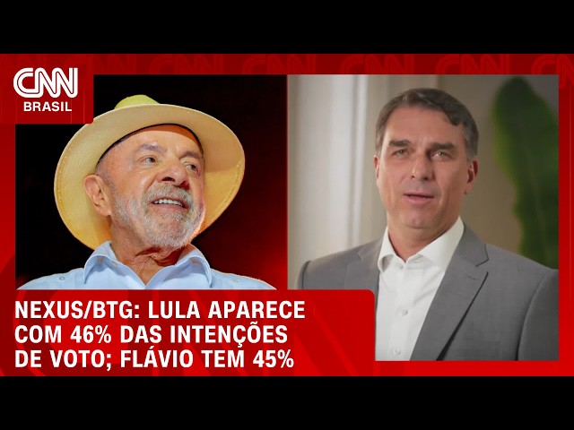Nexus/BTG: Lula tem empate técnico com Flávio e Caiado no 2º turno | Bastidores CNN
