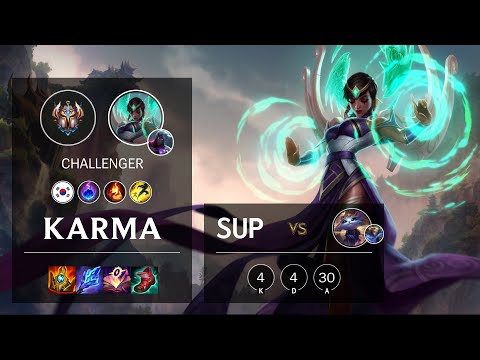 Karma Support vs Yuumi - KR Challenger Patch 11.12