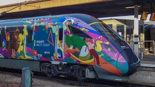 Avanti West Coast through York station with 807 010￼