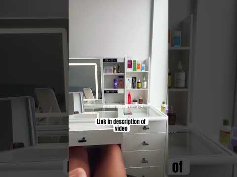 Best Amazon Makeup Vanity 🤍 #amazonfinds