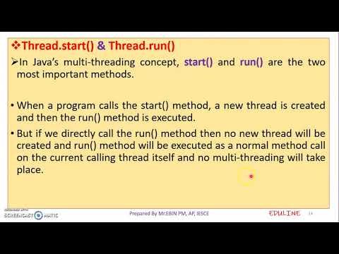 Java Module 4 Topic 11 Creating Thread