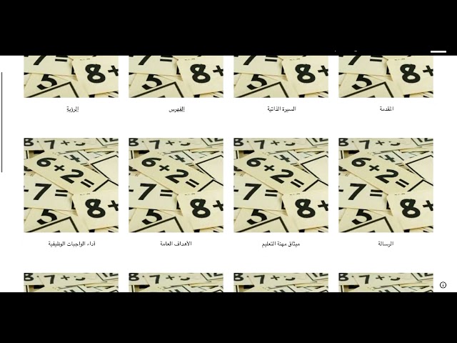 ملف شواهد الأداء الوظيفي رياضيات