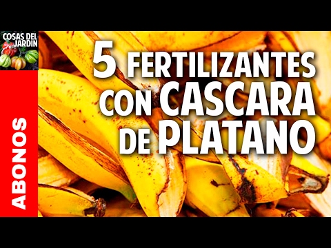 5 fertilizantes con cascara de platano - Potasio - Mas Frutos @cosasdeljardin
