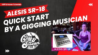 Video thumbnail for Alesis SR-18 QUICK START TUTORIAL to Level Up Your Live Performances by Cliff & Susan