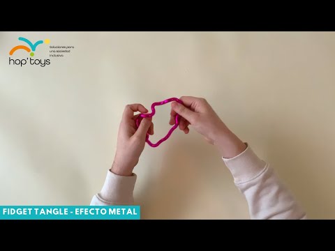 Cartel del vídeo de YouTube para Fidget tangle - efecto metal