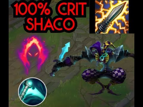 so i tried the 100% crit shaco build...