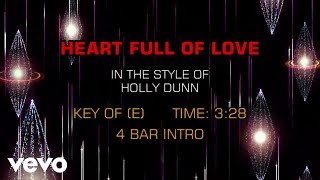 Holly Dunn - Heart Full Of Love (Karaoke)