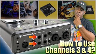 Video thumbnail for Sterling Harmony H224 Audio Interface: How To Use Channels 3 & 4 by Keithron Powell