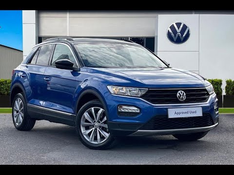 Approved Used Volkswagen T-ROC 2017 TDI Design 115PS in Ravenna Blue - CX68RNN - Wrexham Volkswagen