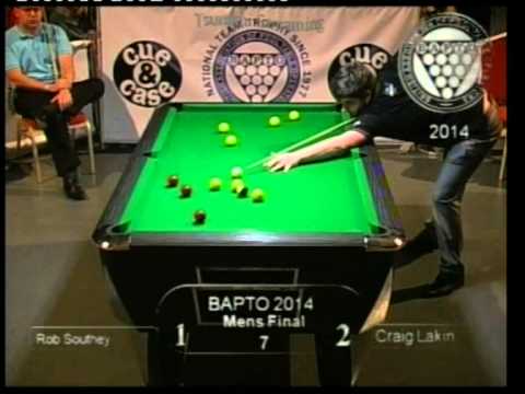 BAPTO 2014 Rob Southey Vs Craig Lakin Singles Final