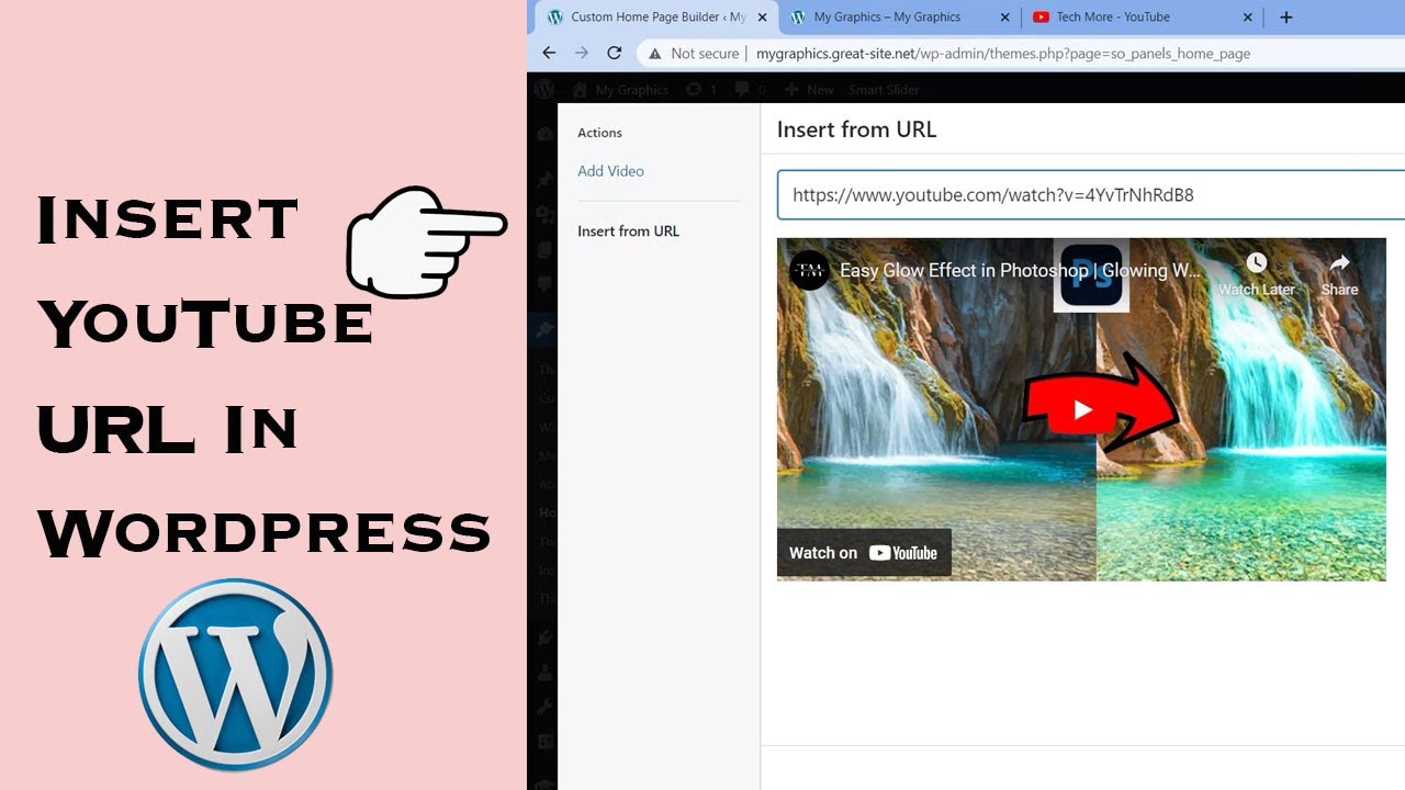 How to Embed a YouTube Video in WordPress| Part 5|#youtube #wordpress #tech #url
