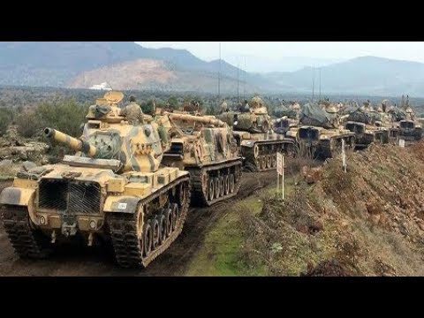 RAW Turkey massive military presence in Afrin Syria Breaking News March 2018 Video
