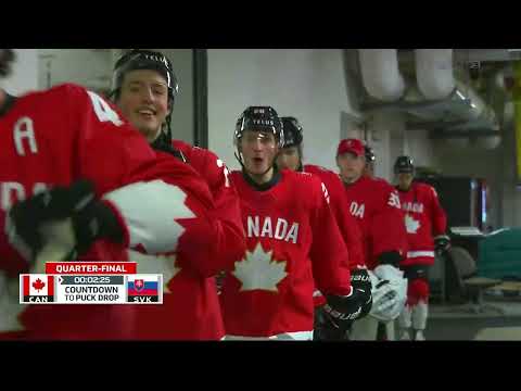Full game of the Canada vs Slovakia 2025 -2026 Quarterfinals the 25-26 World Jr Championships