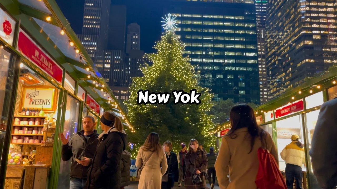 Christmas Walk Nyc Festive Vibes On Bryant Park Manhattan NY
