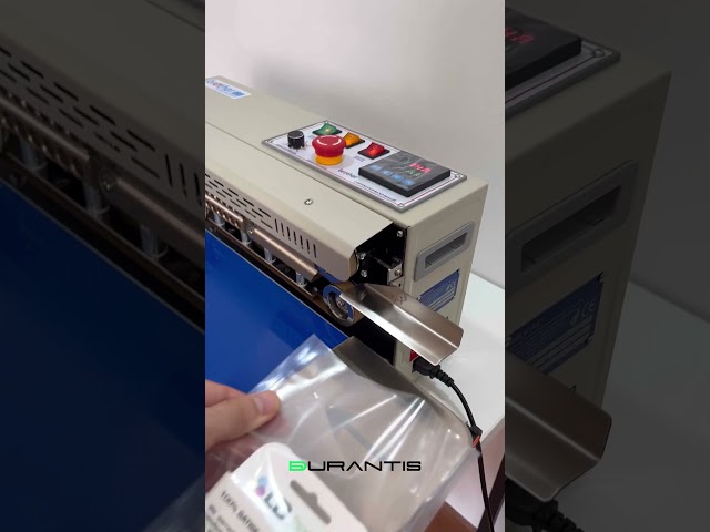 Vídeo relacionado con VEVOR Máquina de Sellado Continuo Ancho de Sellado 8-12 mm, Selladora Automática de Banda con Control Digital de Temperatura y Apagado Automático, Envasadora para Bolsas de Plástico 0,06-0,2 mm