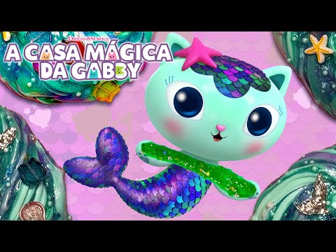 Vamos fazer Mermaid SLIME com Sereiata | A CASA MÁGICA DA GABBY | Netflix