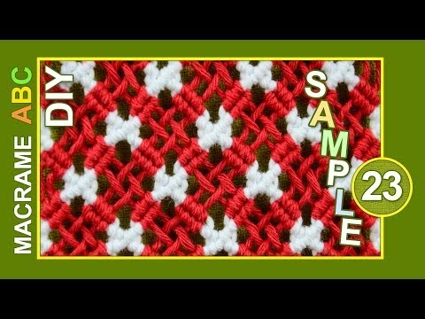 DIAMOND MESH MACRAME TABLECLOTH PATTERN TUTORIAL