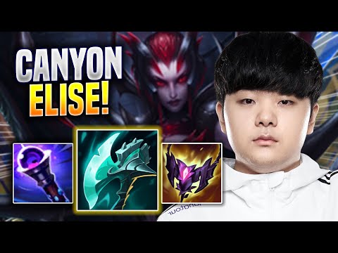 CANYON IS SO CRAZY WITH ELISE! - DK Canyon Plays Elise JUNGLE vs Kindred! | Preseason 2023