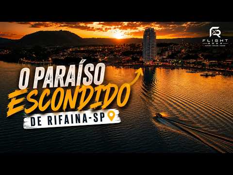 PRAIA ARTIFICIAL DE RIFAINA-SP | VISTA DE DRONE ESPETACULAR