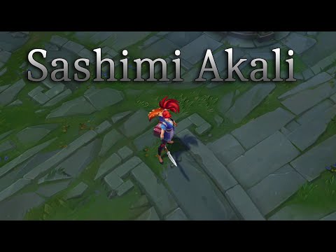 Sashimi Akali 2020 SkinSpotlight - League of Legends