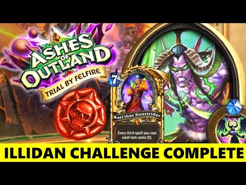ILLIDAN STORMRAGE CHALLENGE HEARTHSTONE Final Boss Video Guide Walkthrough Decklist Tips Complete