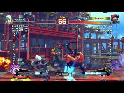 SSF4 AE 2012: Just_A_PS_Gamer (El Fuerte) vs LagFighter4 (Akuma)