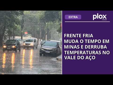 Frente fria muda o tempo em Minas e derruba temperaturas no Vale do Aço