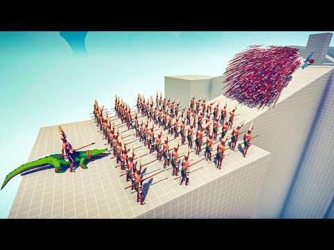 50x TRIBAL WARRIOR & CROCODILE vs EVERY GOD - 🏹Totally Accurate Battle Simulator